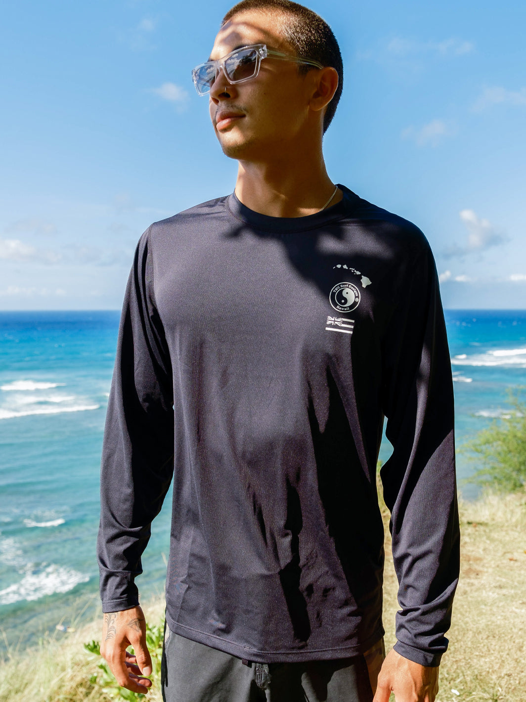 T&C Surf Designs T&C Surf Long Sleeve Loose Fit Shirt Rashguard, S / Black