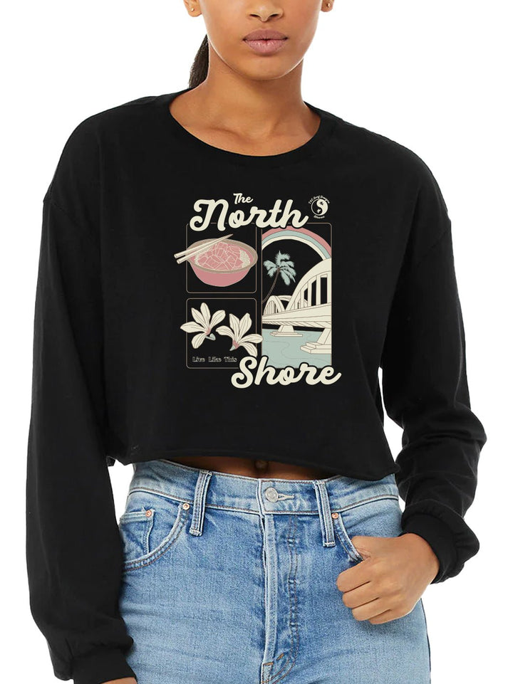 North Shore Beach Day Crop Long Sleeve