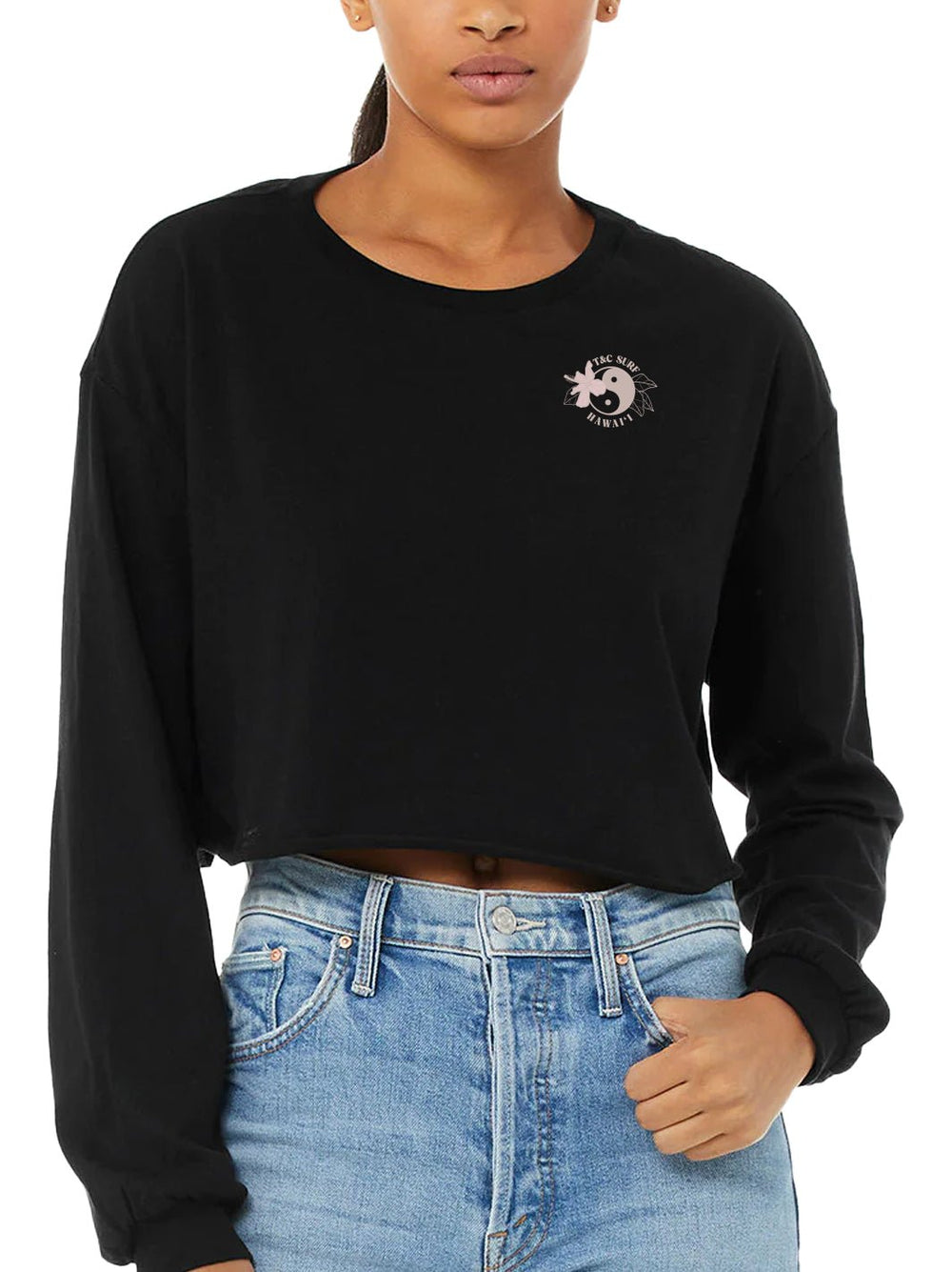 T&C Surf Designs Malama Pono Crop Long Sleeve,