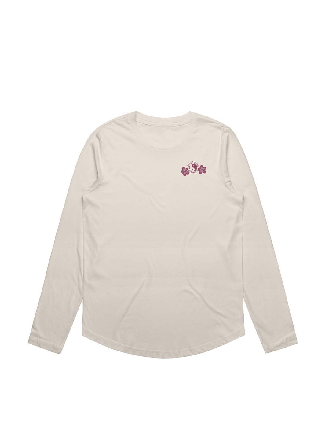 Watercolor Hau Maple Curve Long Sleeve - T&C Surf Designs