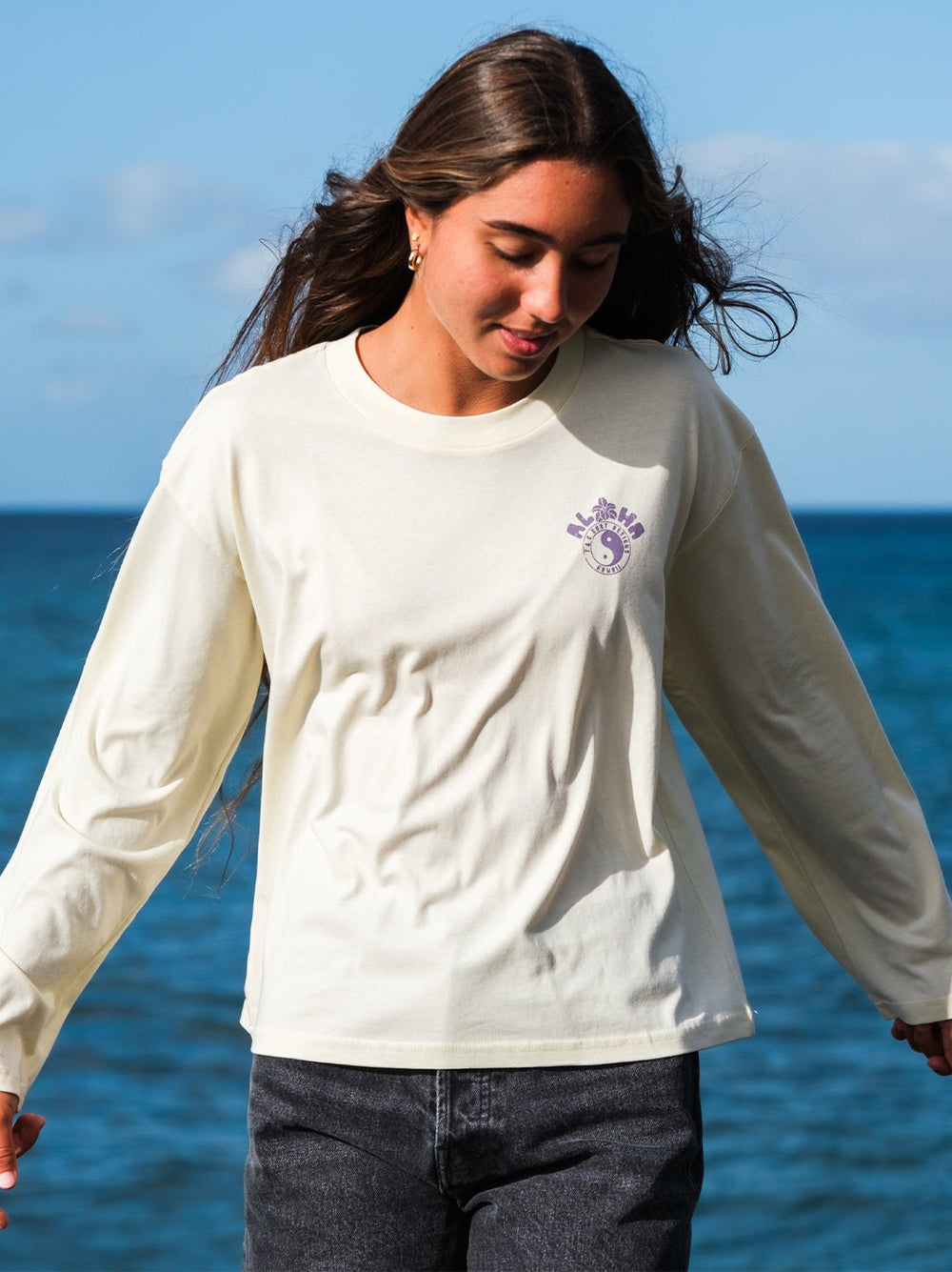 Orchid Branch Martina Long Sleeve - T&C Surf Designs