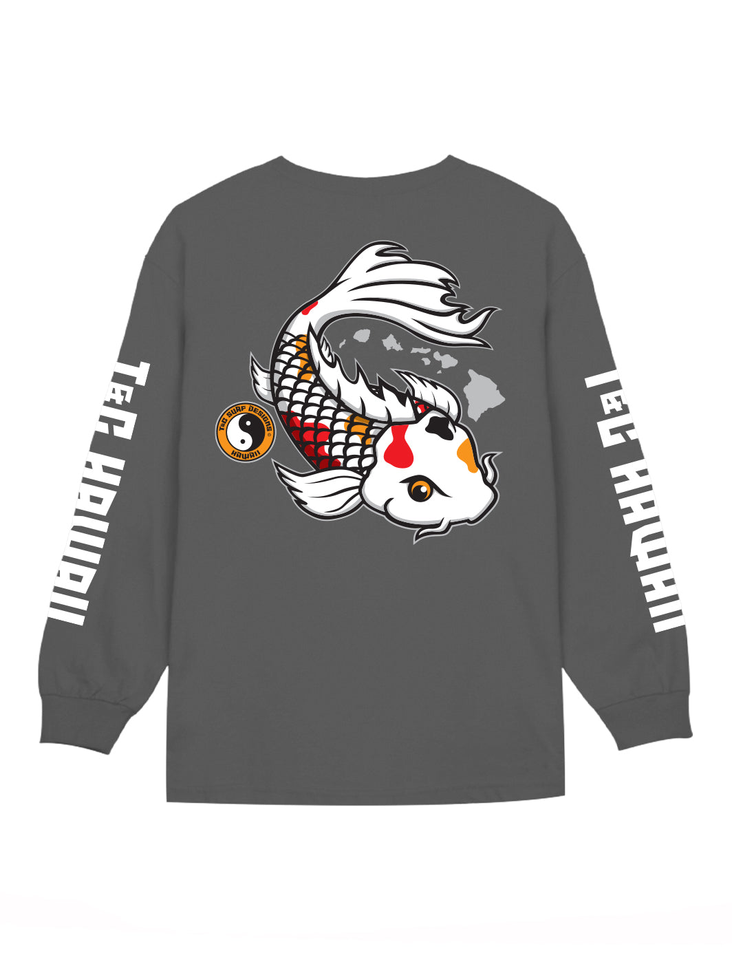 T&C Surf Designs T&C Surf Koi Long Sleeve, Charcoal / S