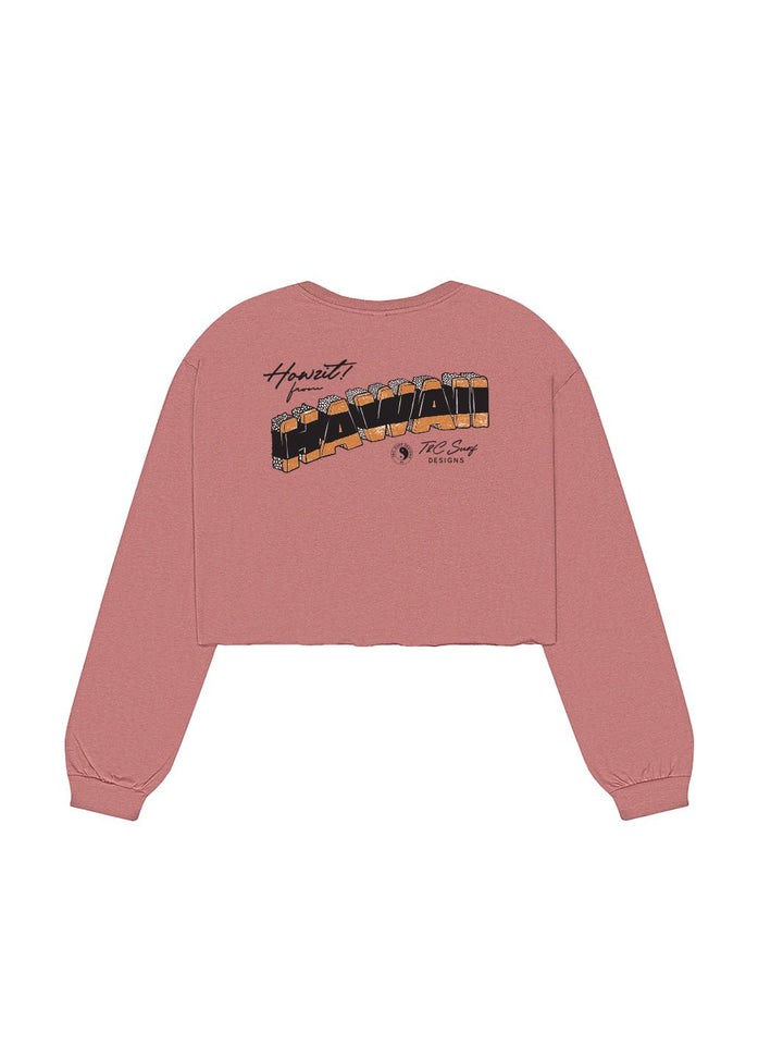 HI Postcard Crop Long Sleeve
