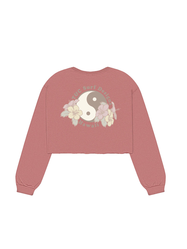 Hibiscus Bunch Crop Long Sleeve