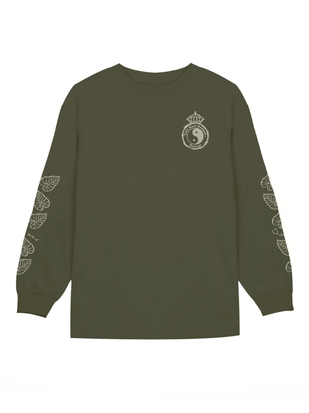 T&C Surf Designs Sketch Aloha Kalo Shield Long Sleeve,