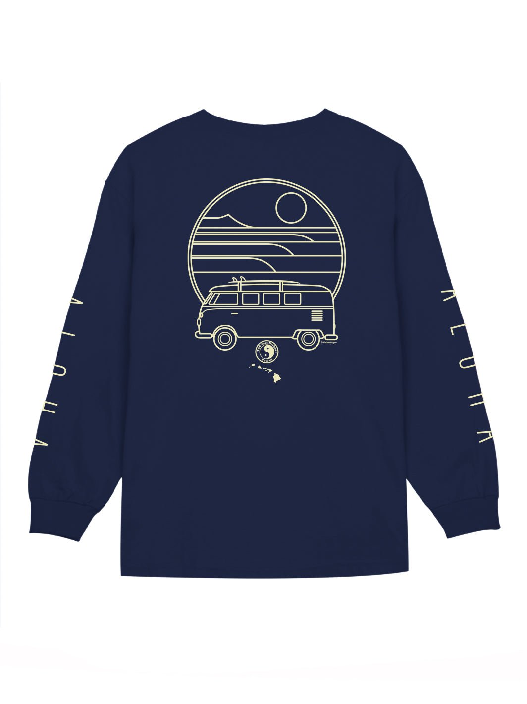 T&C Surf Designs Line Bus Volkswagen® Long Sleeve, Navy / S