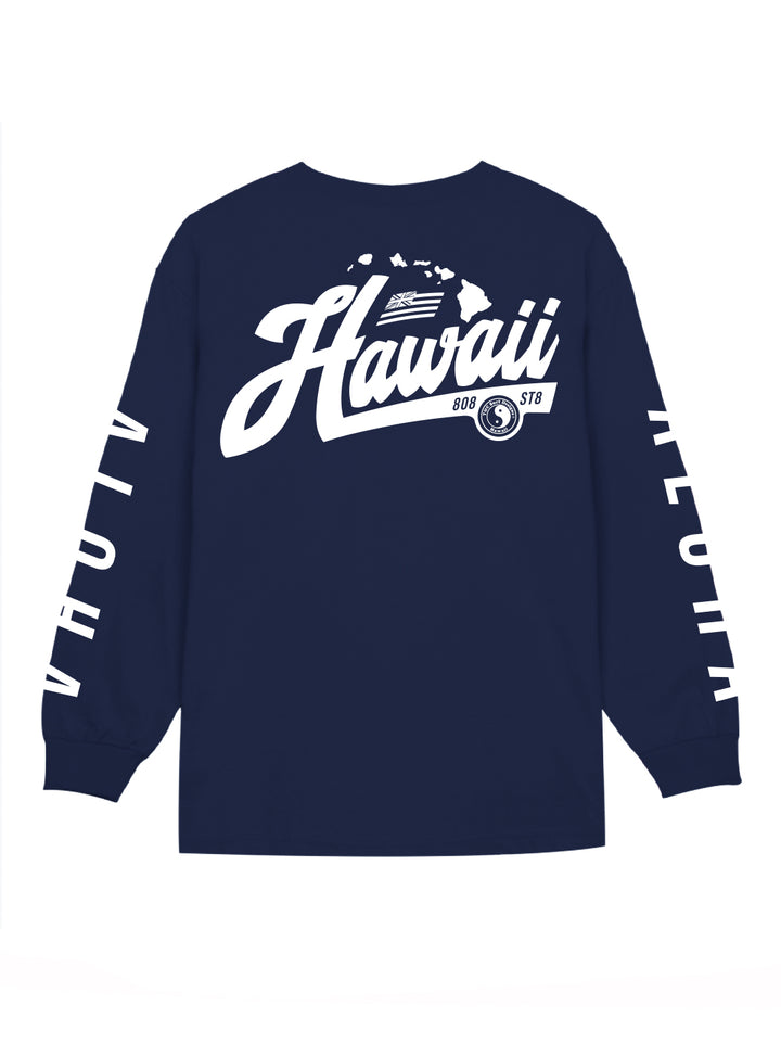 Hawaii Flag Script Long Sleeve