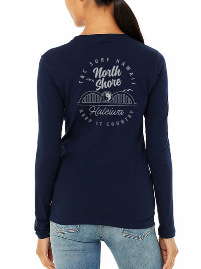 T&C Surf Designs T&C Surf North Shore Oval Long Sleeve, S / Navy