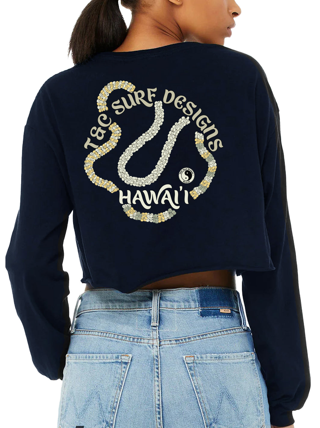 Shell Lei Crop Long Sleeve