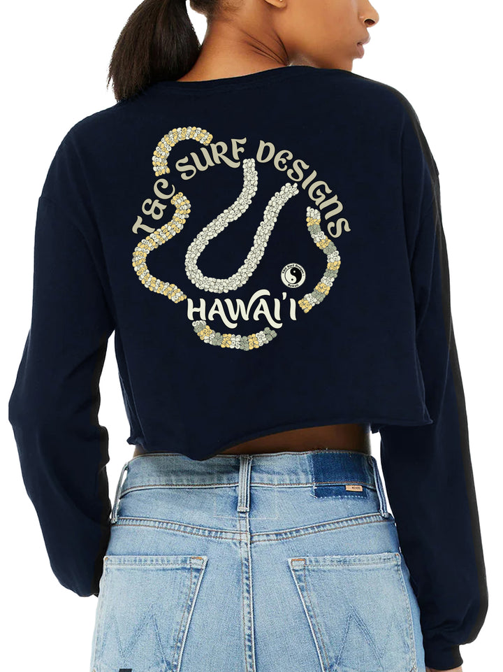 Shell Lei Crop Long Sleeve