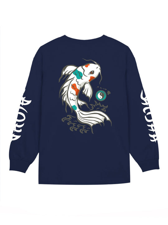 T&C Surf Designs T&C Surf Sumi Koi Long Sleeve, Navy / S