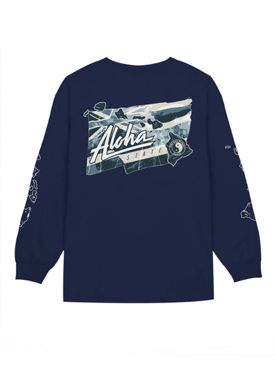 T&C Surf Designs Aloha State Flag Long Sleeve,