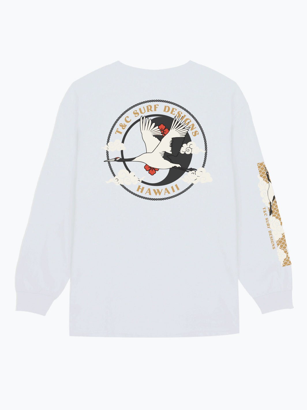 Soaring Crane Long Sleeve - T&C Surf Designs