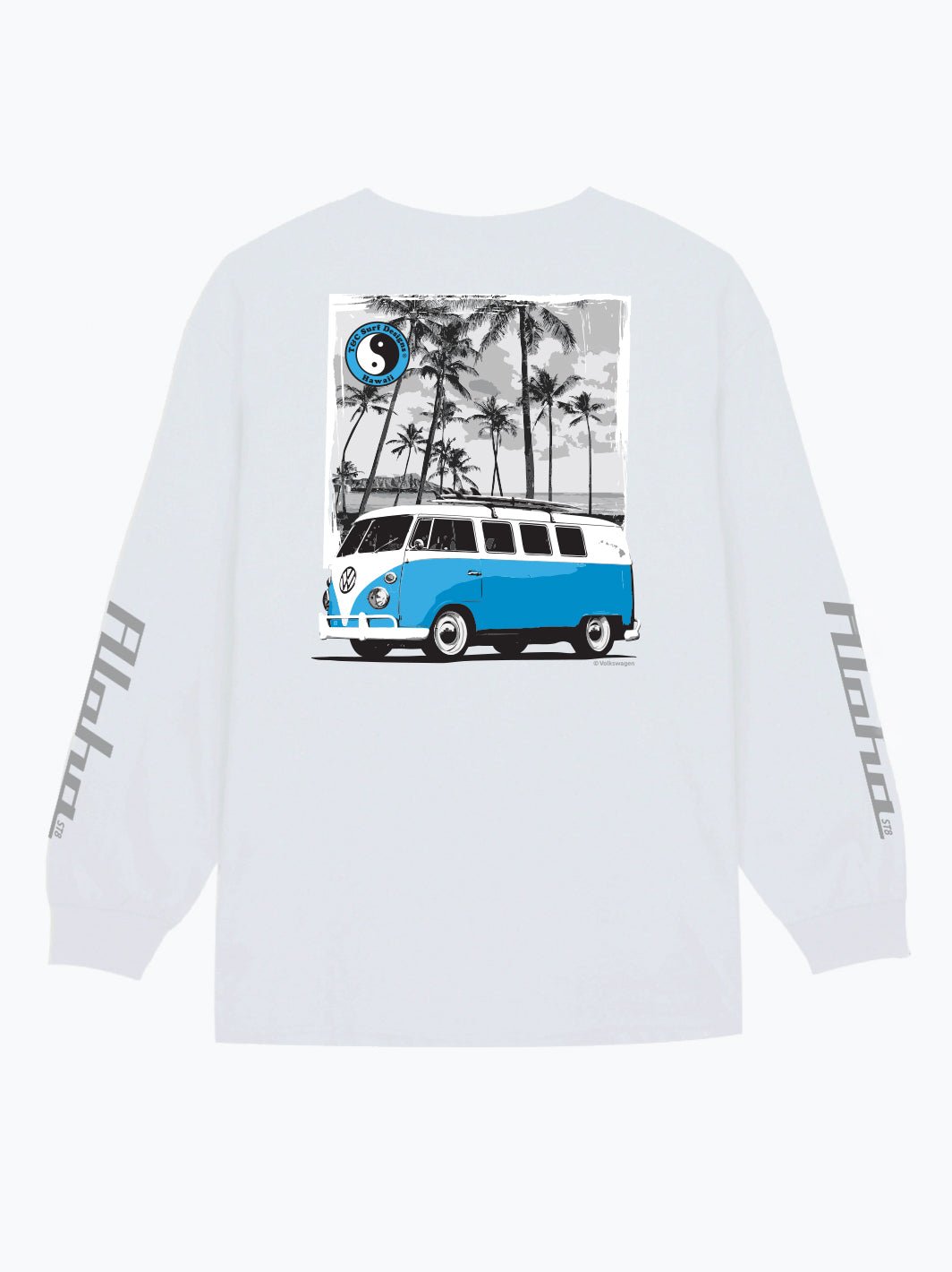 Blue Scenic Bus Volkswagen® Long Sleeve - T&C Surf Designs