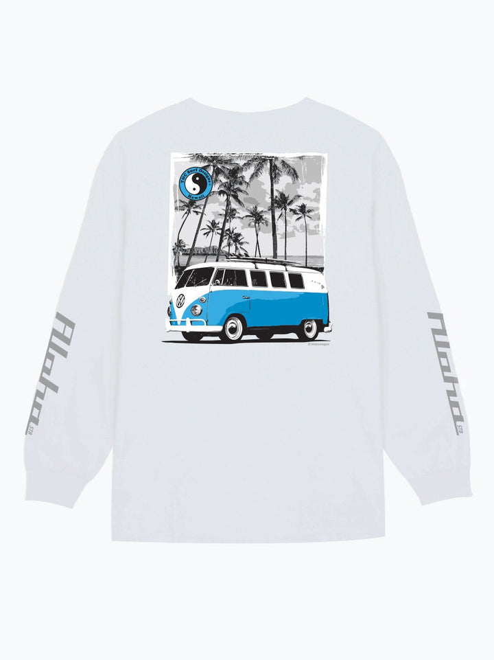 Blue Scenic Bus Volkswagen® Long Sleeve - T&C Surf Designs