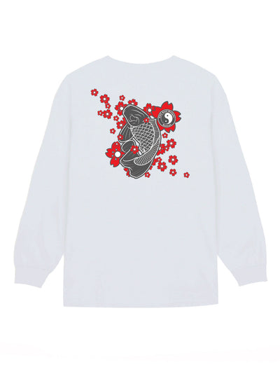 T&C Surf Designs T&C Surf Koi Sakura Long Sleeve, S / White