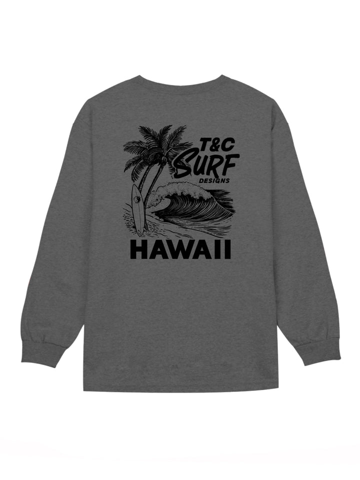 T&C Surf Designs Shorebreak Long Sleeve, Dark Heather / S