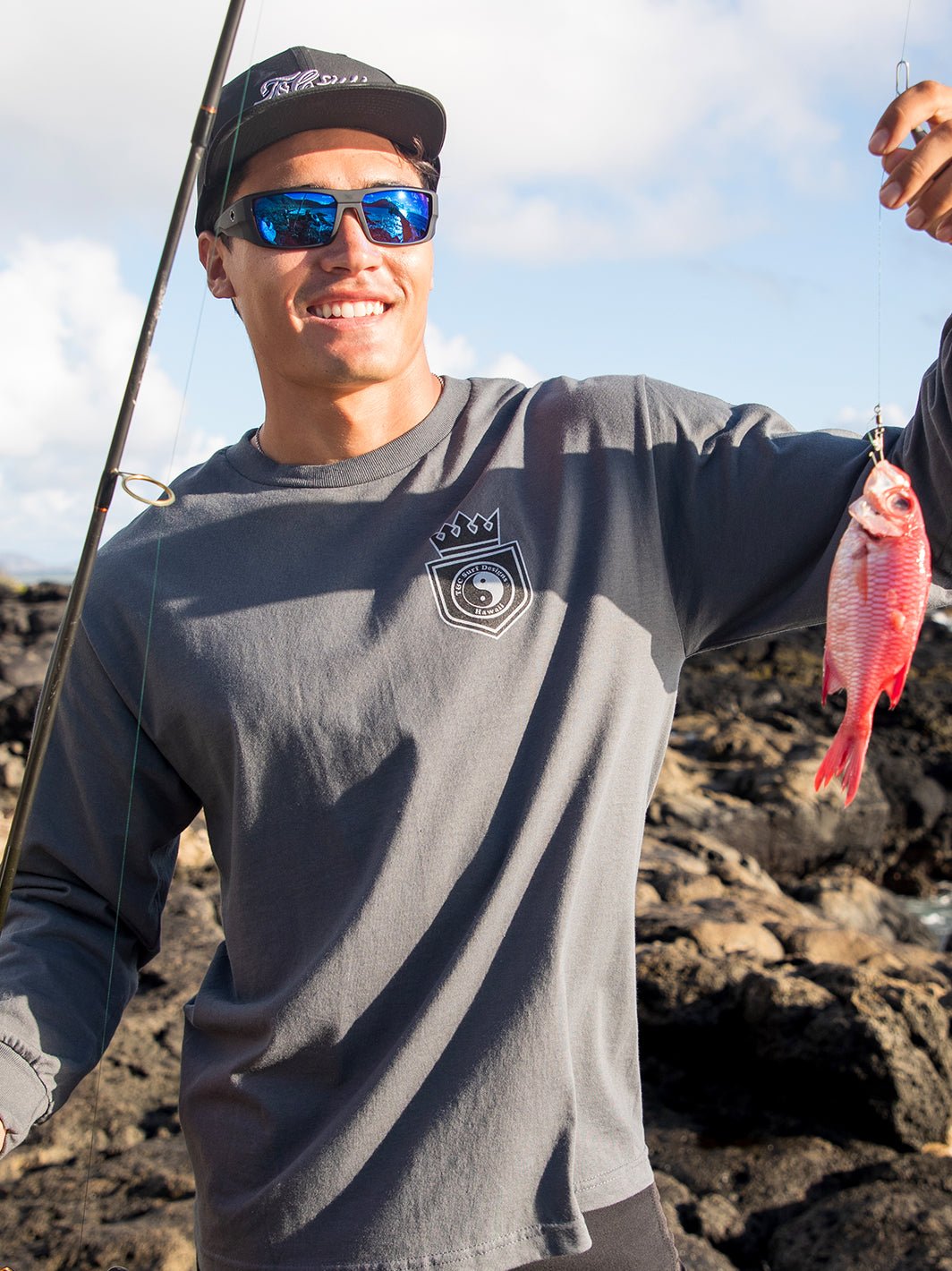 Flag Shield Long Sleeve - T&C Surf Designs