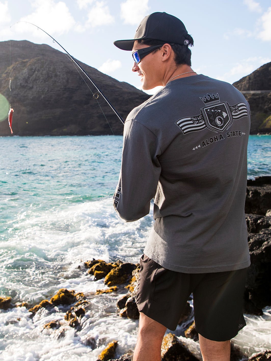 Flag Shield Long Sleeve - T&C Surf Designs