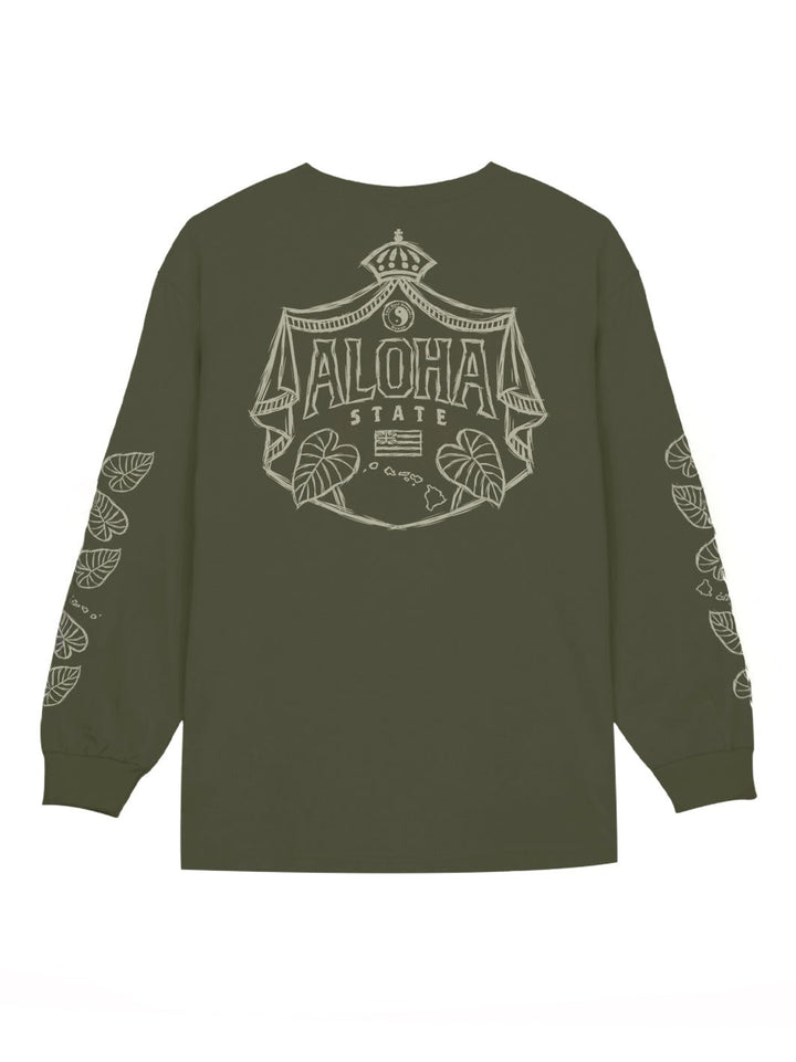 T&C Surf Designs Sketch Aloha Kalo Shield Long Sleeve,