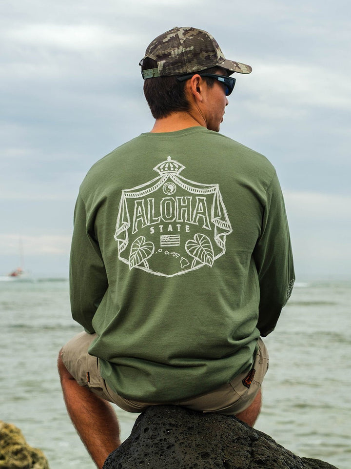 T&C Surf Designs Sketch Aloha Kalo Shield Long Sleeve,