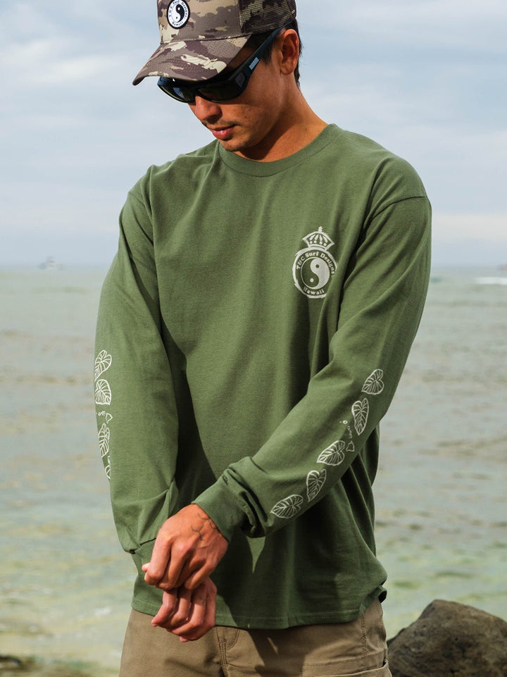 T&C Surf Designs Sketch Aloha Kalo Shield Long Sleeve,