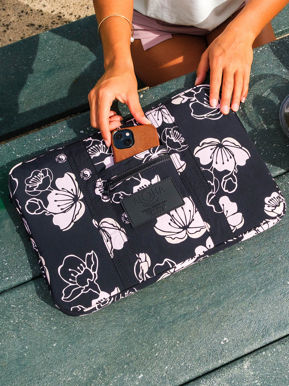T&C Surf Designs Aloha Collection Cherry Sakura Laptop Case,
