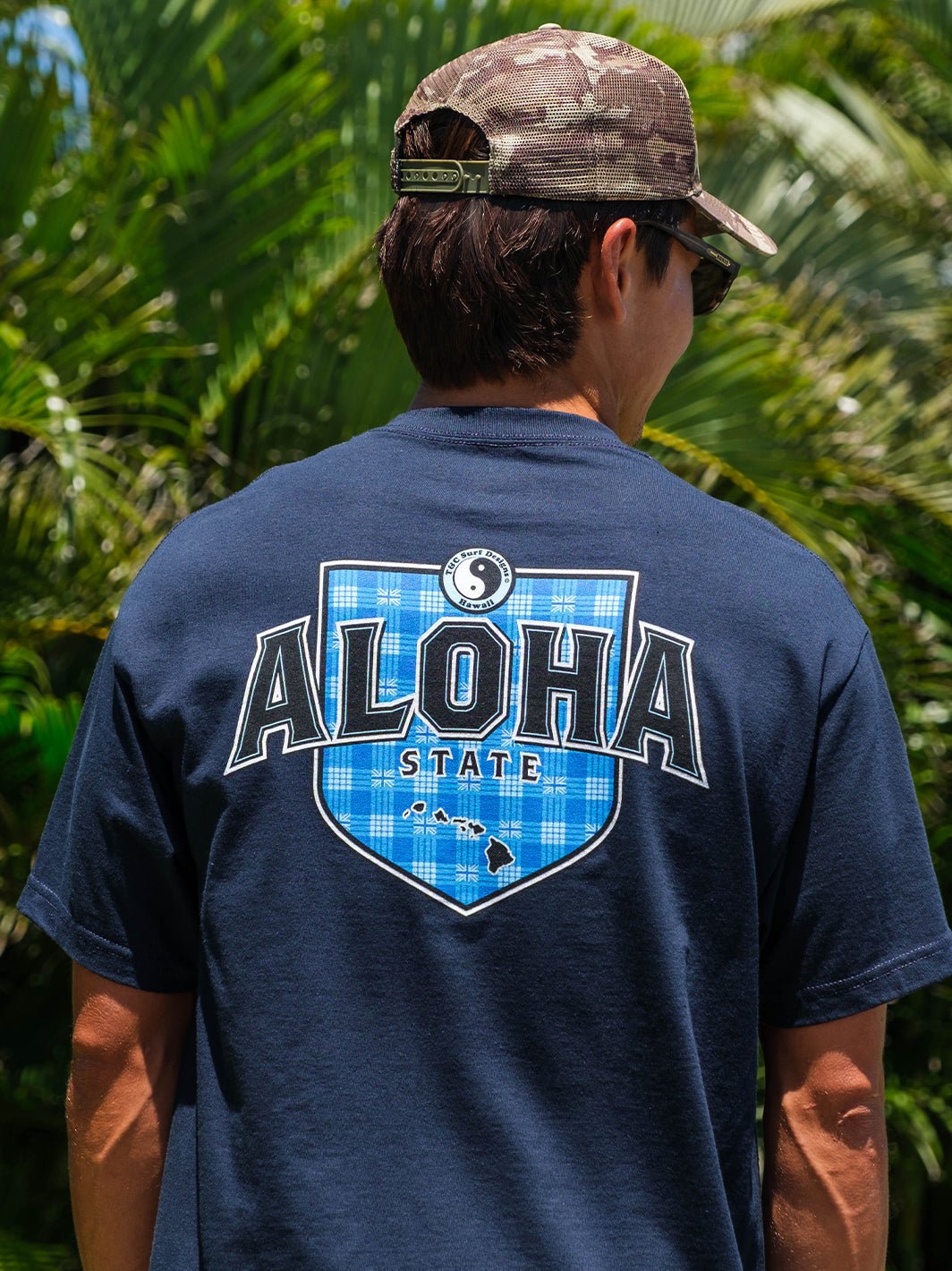 Aloha Palaka Shield Tee - T&C Surf Designs