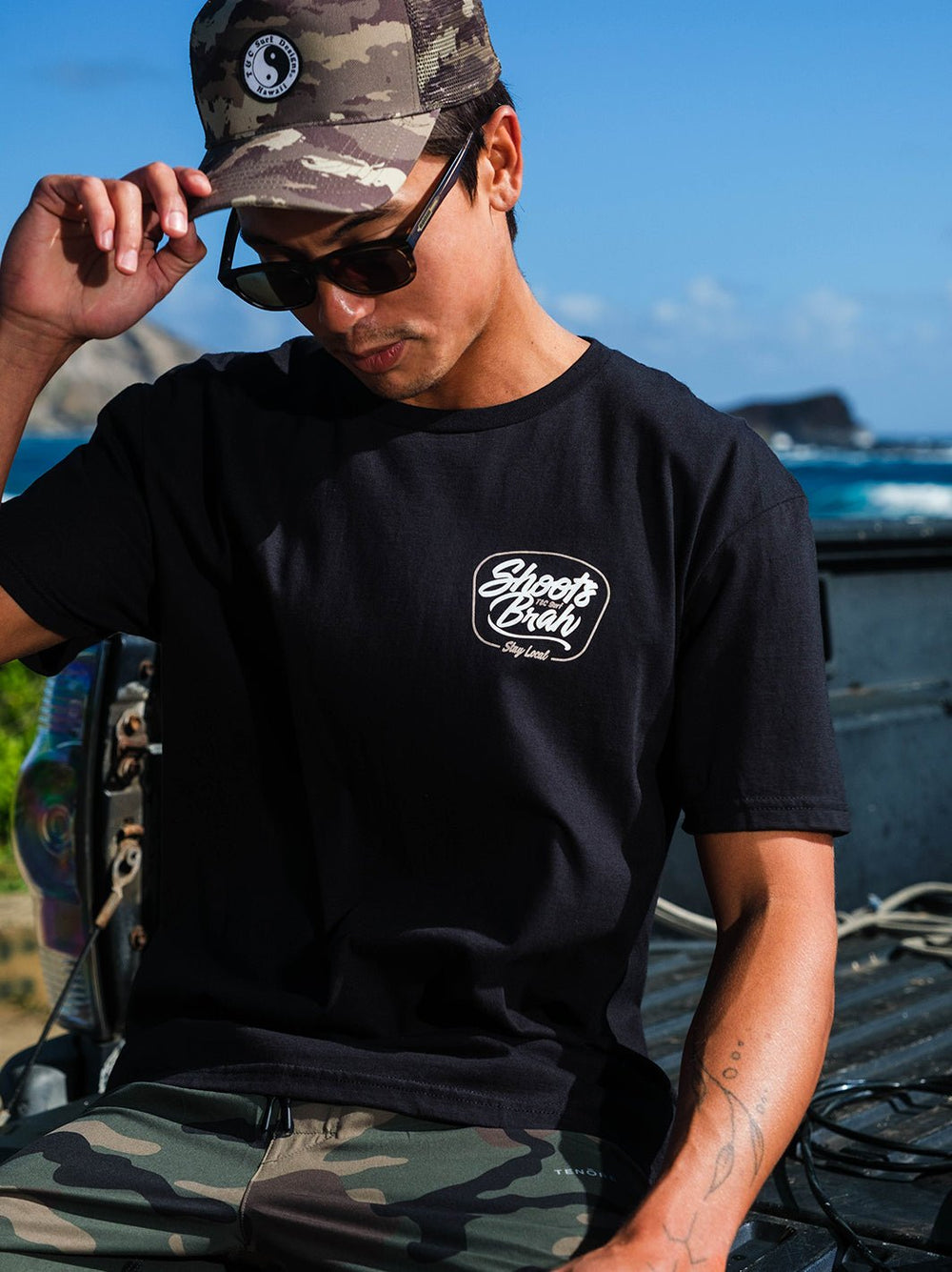 T&C Surf Designs Shoots Brah Jersey Tee,