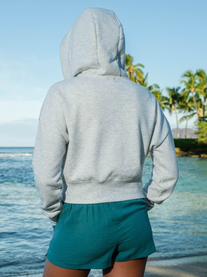 T&C Surf Designs Moana Crop Zip Hoodie,