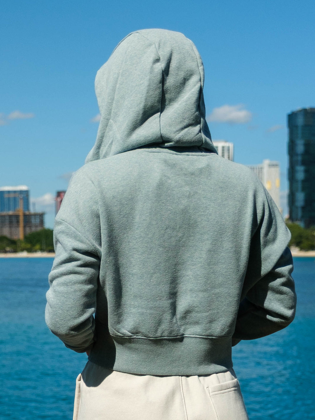 T&C Surf Designs Moana Crop Zip Hoodie,