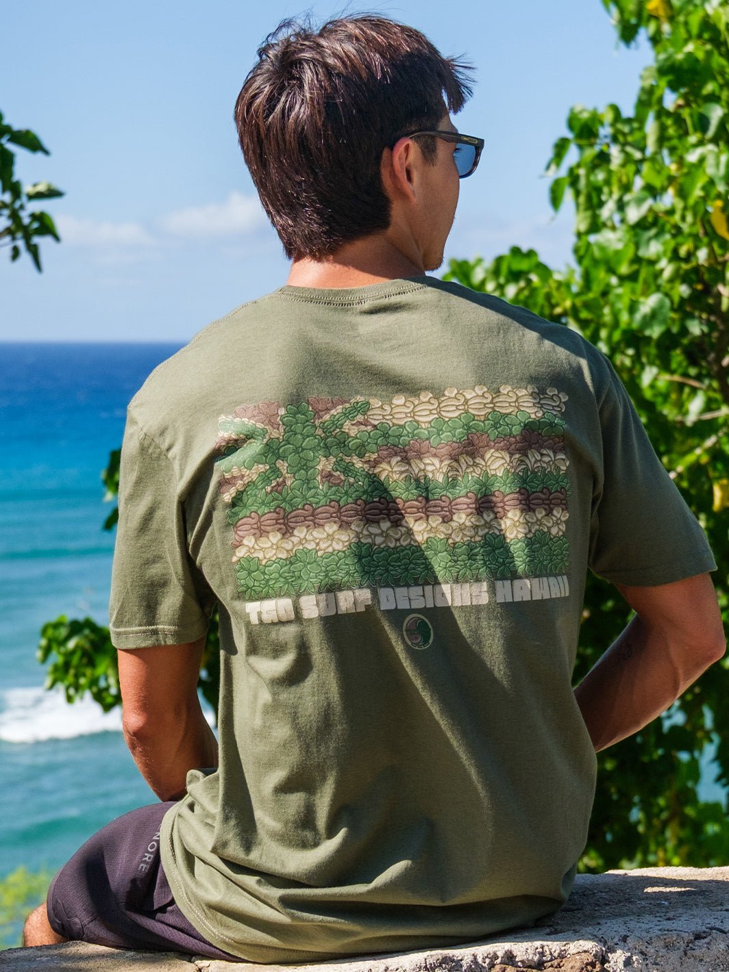 T&C Surf Designs Hawaii Hae Flowers Jersey Tee,