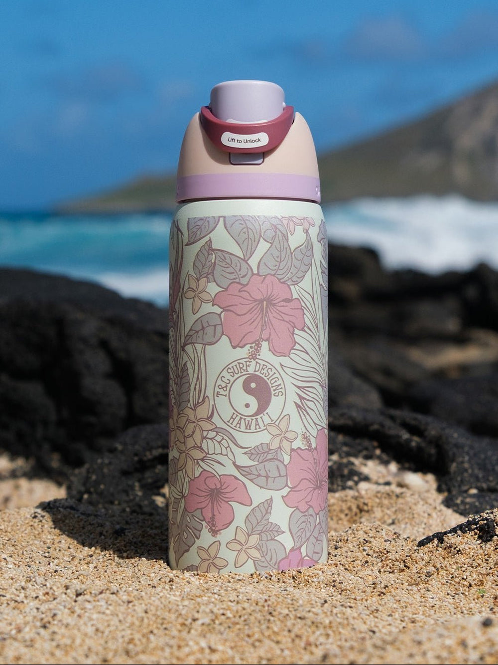 T&C Surf 32 oz Pua Ting Owala - T&C Surf Designs