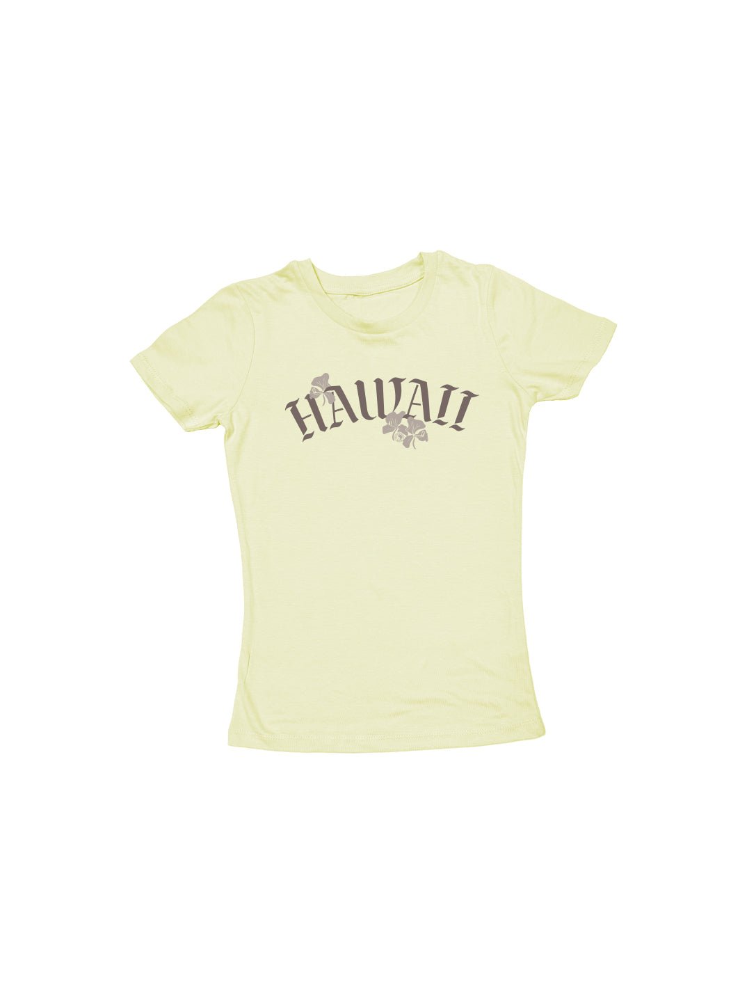 T&C Surf Designs Girls Olde Hawaii Sweetheart Tee, Light Chartreuse / XS