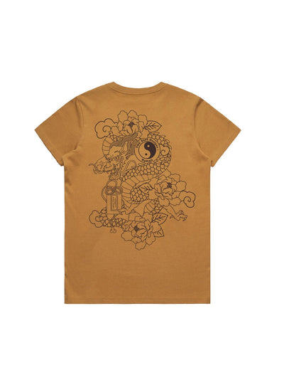 T&C Surf Designs T&C Surf Year of the Dragon 2 Maple Tee, Camel / S