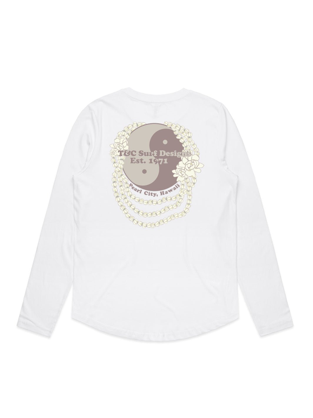 T&C Surf Designs Pikake Pearl Maple Curve Long Sleeve,