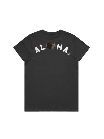 T&C Surf Designs Aloha Grinds Maple Tee, Coal / XS