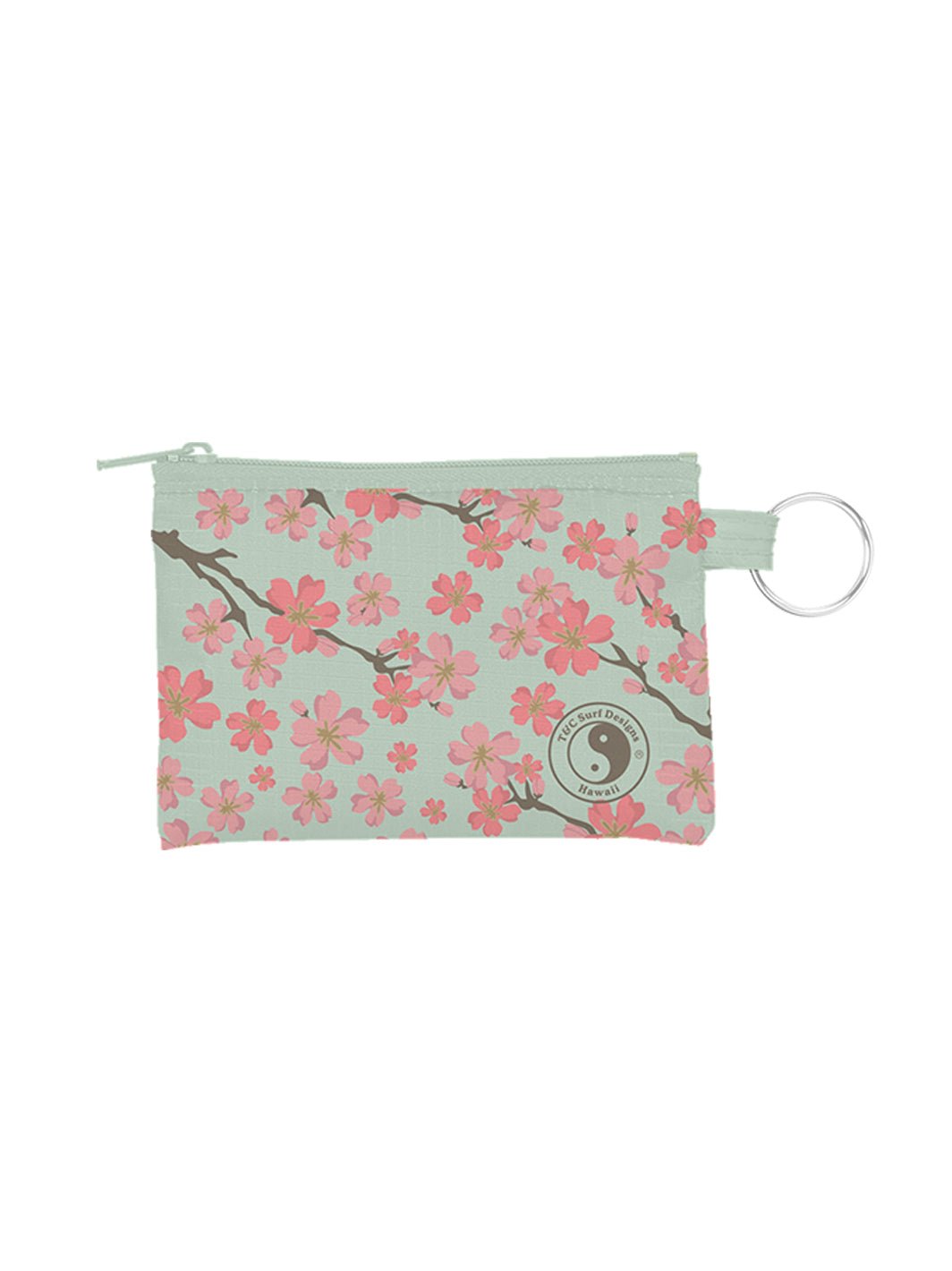 T&C Surf Designs Cherry Branch Penny Keychain Pouch,