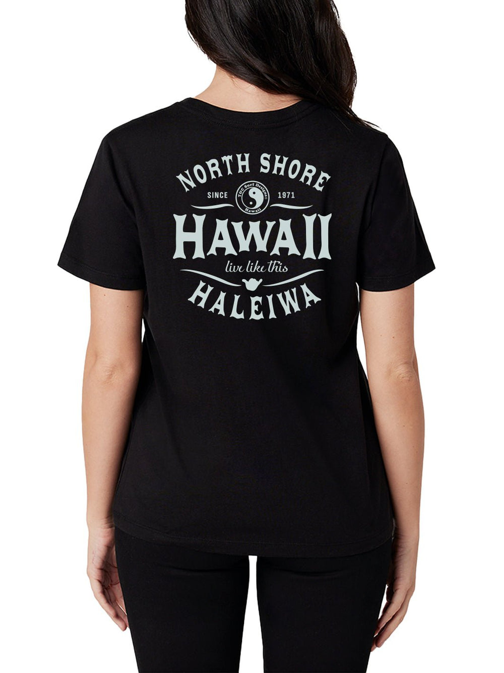 T&C Surf Designs North Shore Hawaii Classic Tee, Black / XS