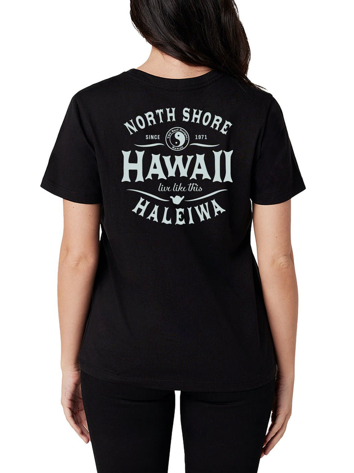 T&C Surf Designs North Shore Hawaii Classic Tee, Black / XS