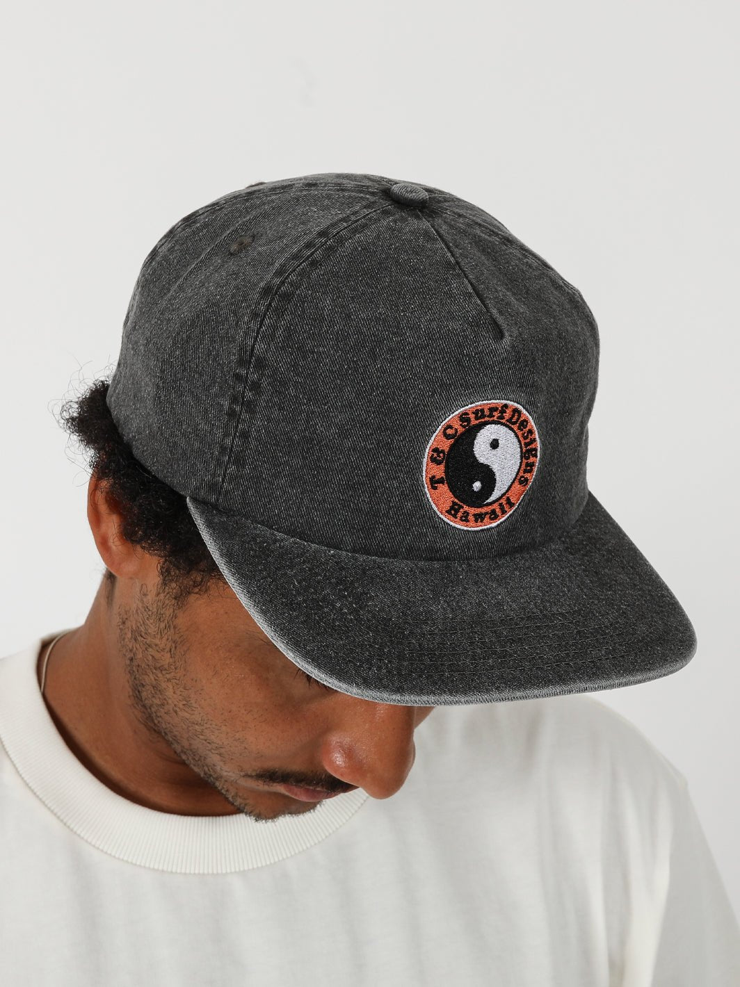 T&C Surf Designs OG Stone Wash Snap Back, Black