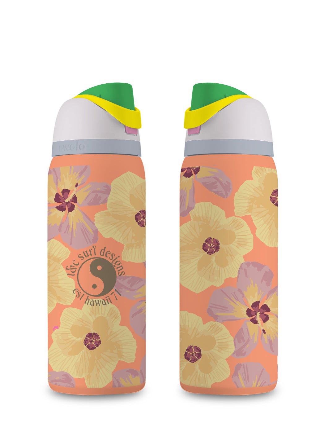 T&C Surf 32 oz Watercolor Hau Owala - T&C Surf Designs