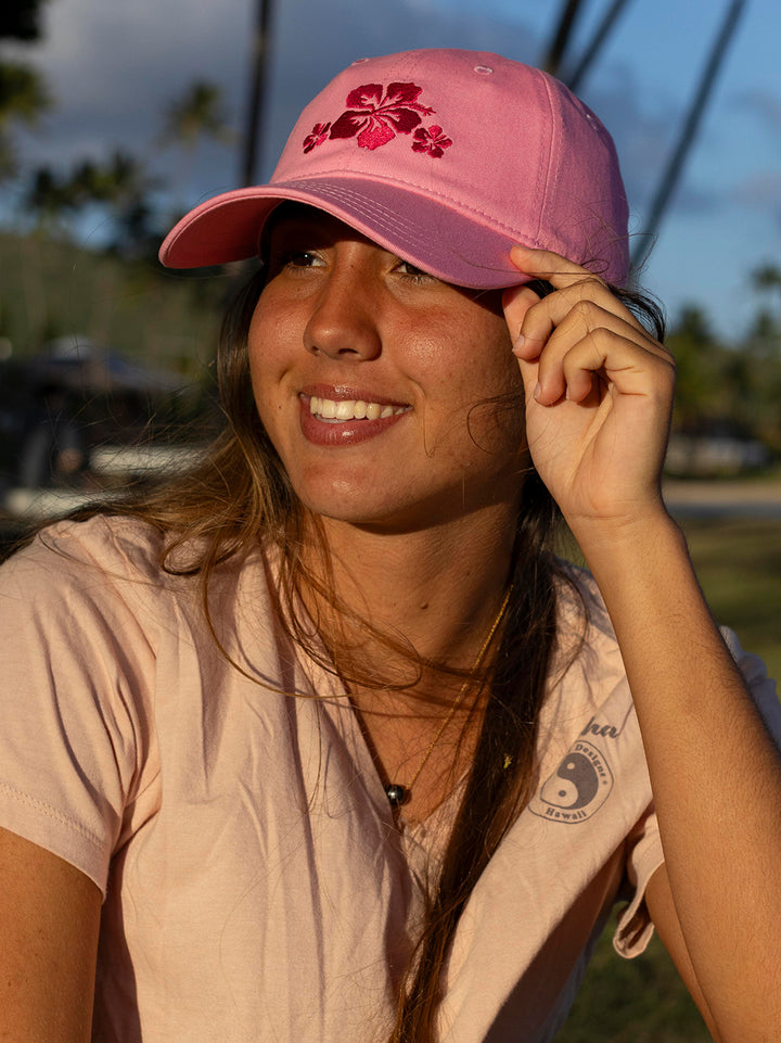 T&C Surf Designs Hibiscus Trio Cap, Pink