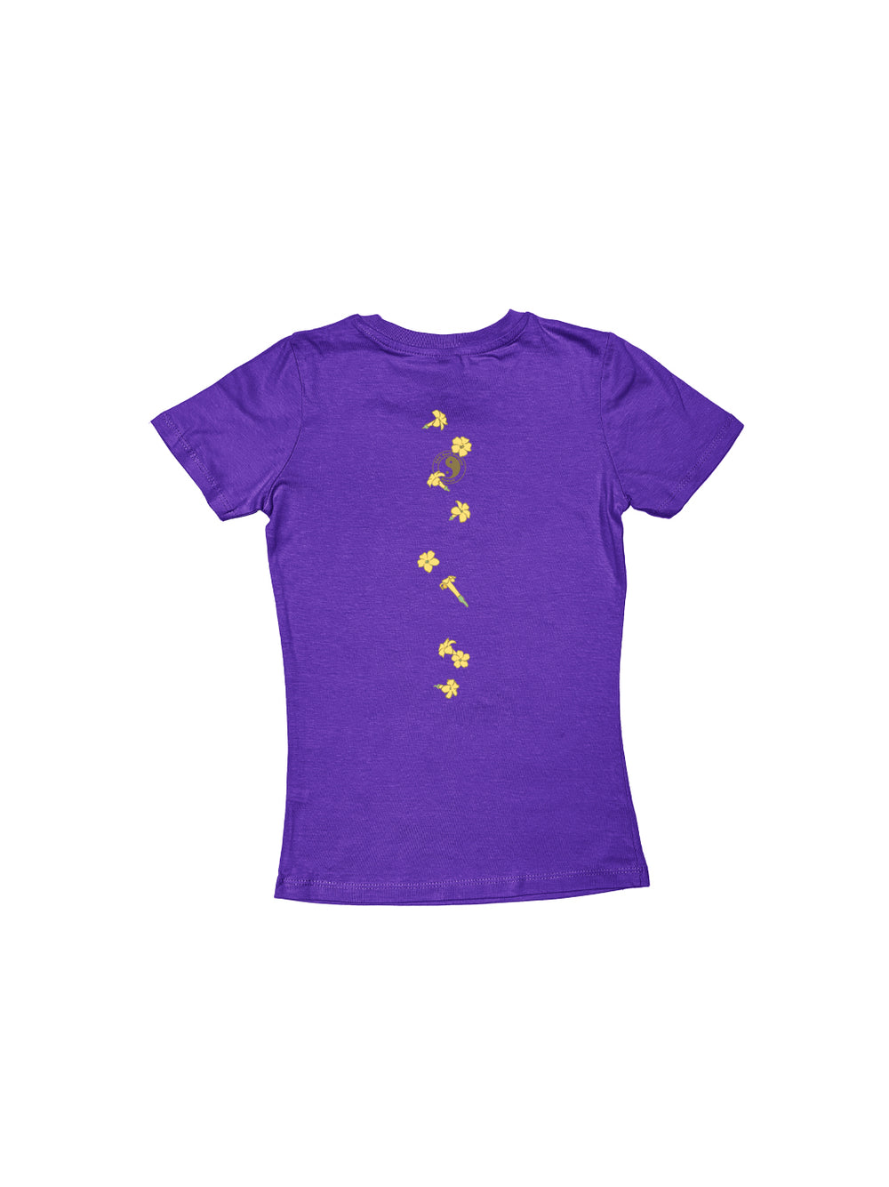 T&C Surf Designs Girls Falling Puakeni Sweetheart Tee, Purple / XS
