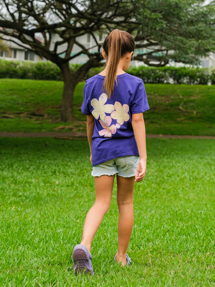 Girls Watercolor Pua Melia Sweetheart Tee