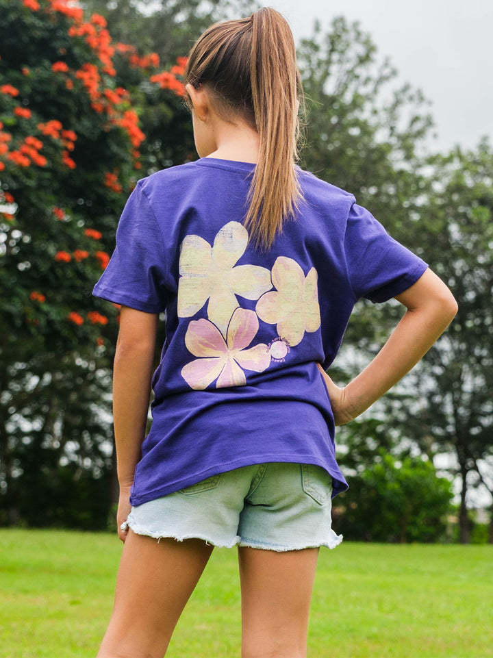 Girls Watercolor Pua Melia Sweetheart Tee