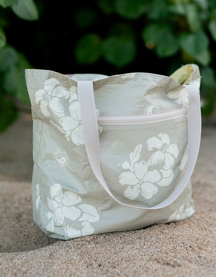 T&C Surf x Aloha Collection Watercolor Hau Reversible Tote - T&C Surf Designs