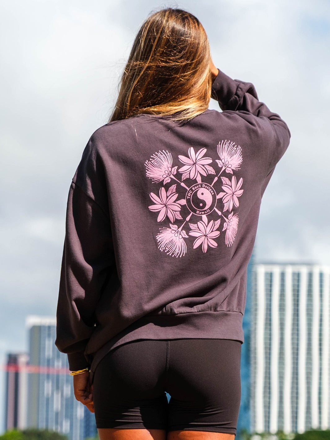 Lehua Quilt Sunday Sweatshirt - T&C Surf Designs