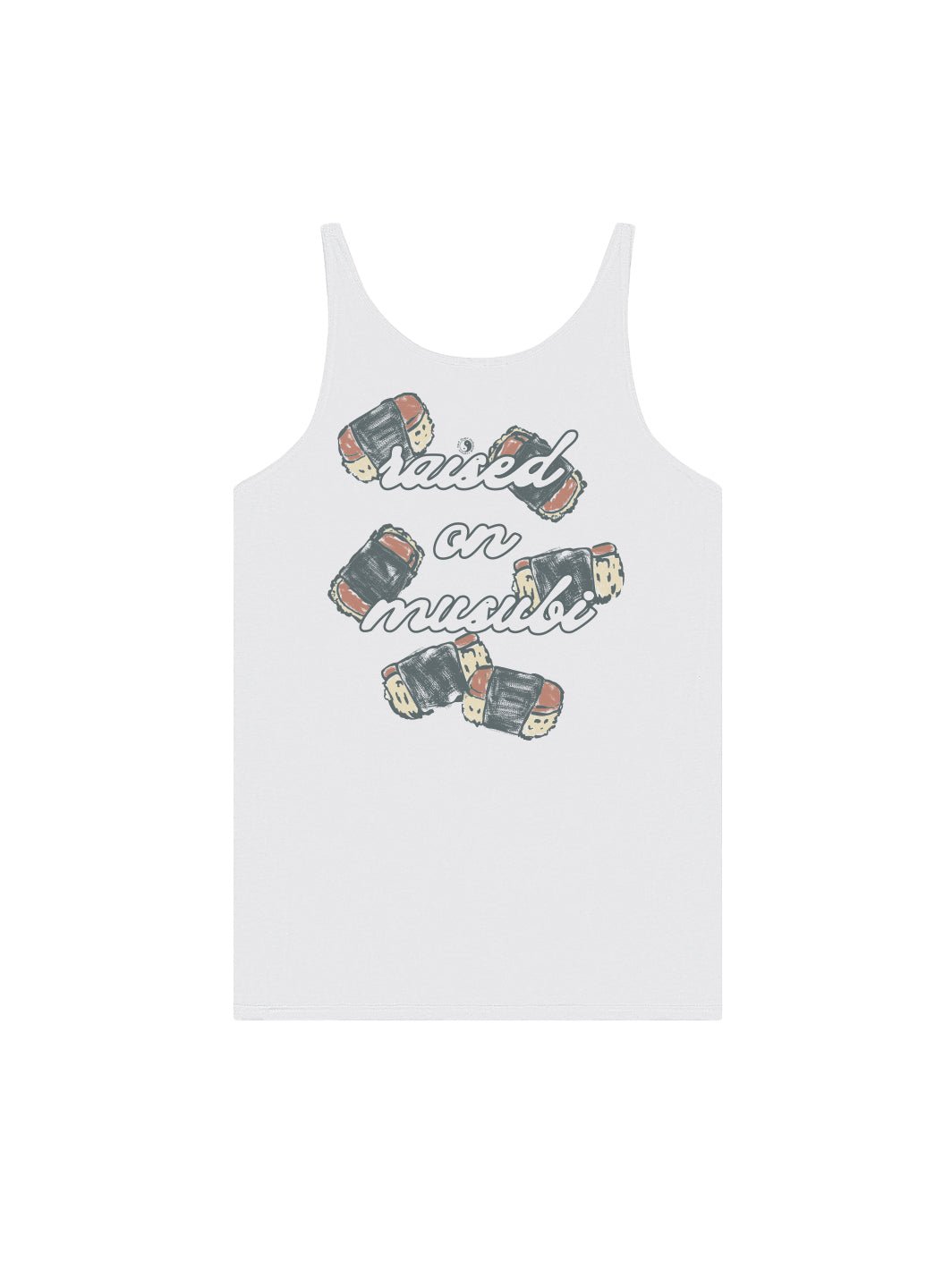 T&C Surf Designs Musubi Sketch Slouchy Tank, White / S
