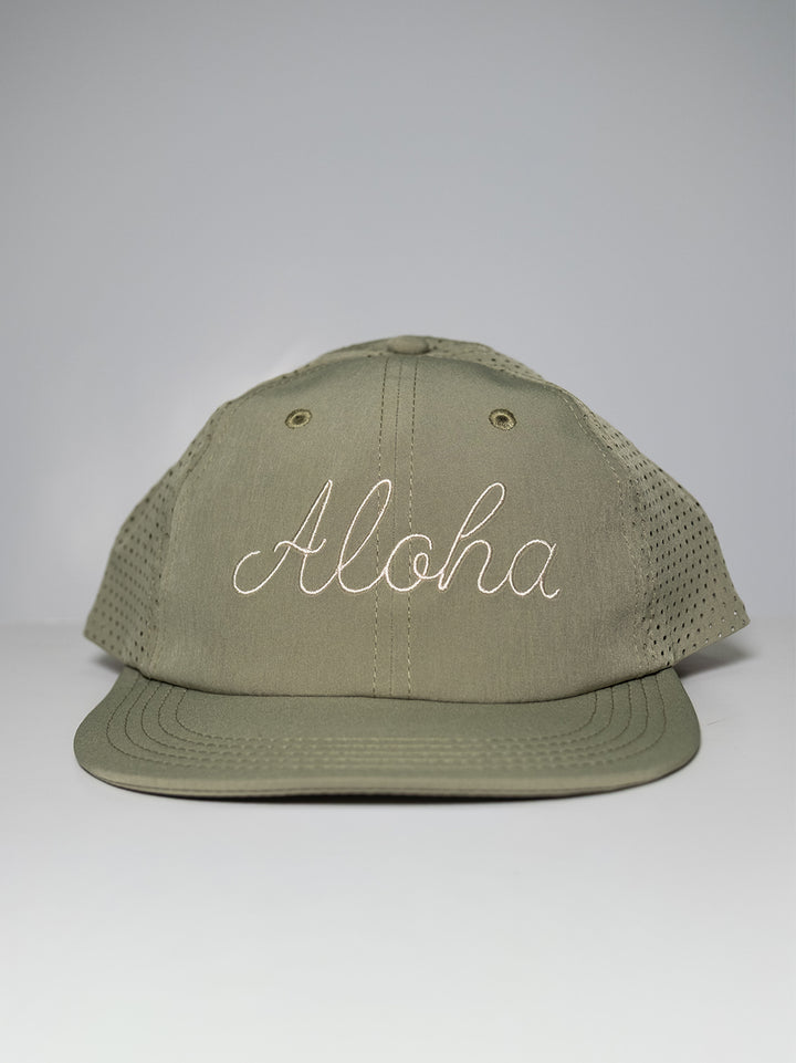 Cursive Aloha Cap